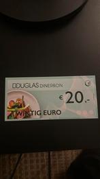 DOUGLAS dinerbon - 20€ korting bij 500 restaurant in NL, Tickets en Kaartjes, Kortingen en Cadeaubonnen