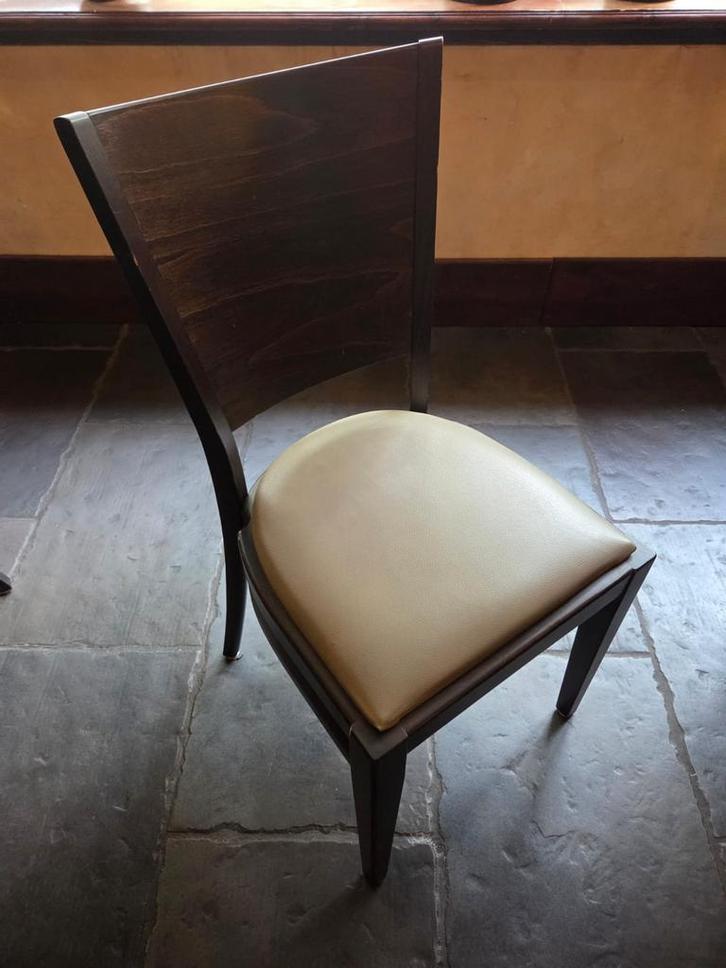 Houten horeca stoelen partij, Huis en Inrichting, Stoelen, Gebruikt, Vijf, Zes of meer stoelen, Hout, Bruin, Ophalen