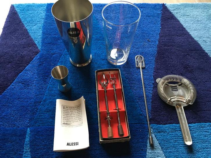 Alessi bartender set, Lunar Eclipse, bbq cocktail, Huis en Inrichting, Keuken | Keukenbenodigdheden, Zo goed als nieuw, Ophalen of Verzenden