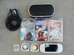PSP 2004 met 7 spellen, Met games, Ophalen of Verzenden, Zo goed als nieuw, PSP Slim