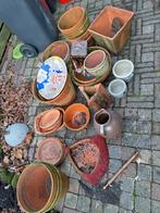 Diverse bloempotten - Aardewerk, beton, kunststof, Tuin en Terras, Ophalen, Gebruikt, Balkon, Overige vormen