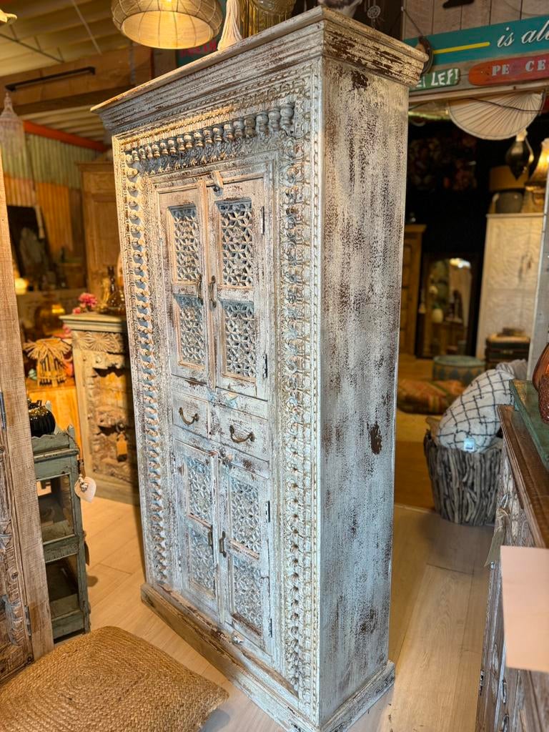 Gave India/Ibiza style kast, Huis en Inrichting, Kasten | Buffetkasten, Ophalen, Nieuw, 25 tot 50 cm