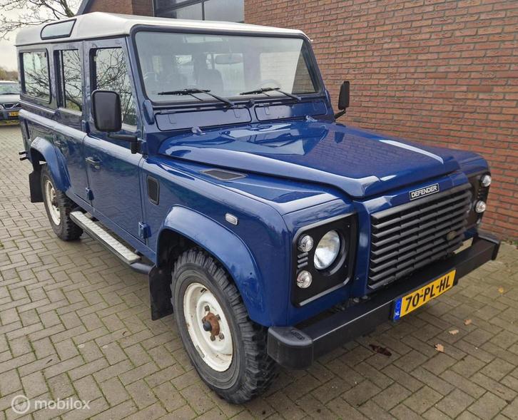 Land Rover Defender 2.5 TD5 110 - 9 pers - Airco - Stoelvw, Auto's, Land Rover, Bedrijf, Te koop, 4x4, Airconditioning, Alarm