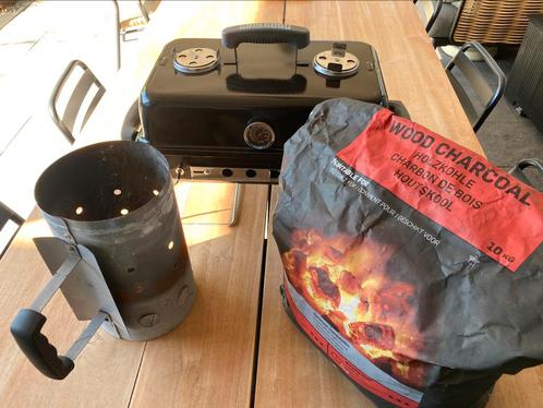 Grill Guru draagbare BBQ complete set!!, Tuin en Terras, Houtskoolbarbecues, Gebruikt, Met accessoires, Ophalen