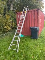 Ladder 24 treden met nokhaak, Doe-het-zelf en Verbouw, Ladders en Trappen, Ophalen, Gebruikt, Ladder, Opvouwbaar of Inschuifbaar