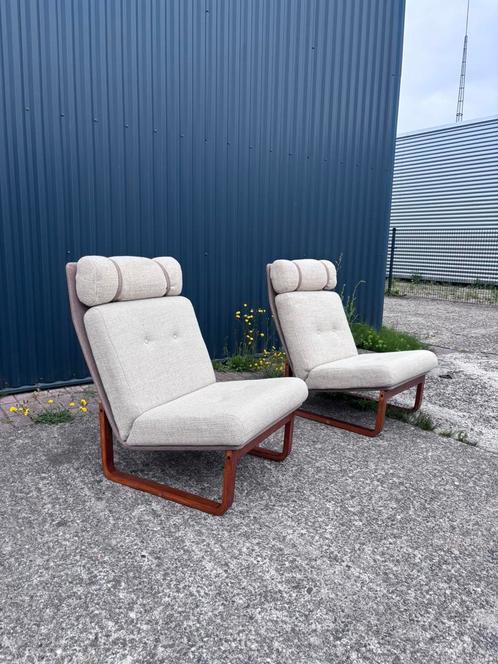 Vintage easy chair magnes olesen deens fauteuil, Huis en Inrichting, Fauteuils, Gebruikt, Ophalen