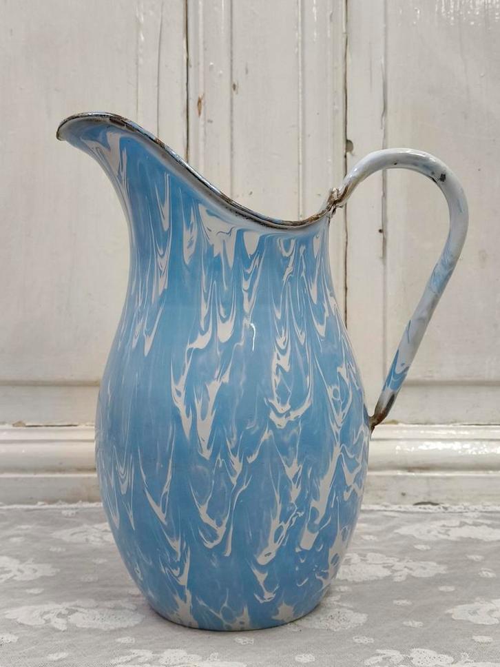 Oud Frans emaille lampetkan, Antiek en Kunst, Antiek | Emaille, Ophalen of Verzenden