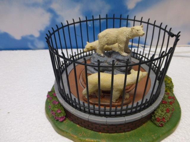 lemax polar bear cage ijsberen zoo dierentuin kerstdorp, Diversen, Kerst, Zo goed als nieuw, Ophalen of Verzenden