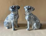 Antiek stel porselein Mops Hondjes, Ophalen of Verzenden