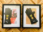 Ferrari Carlos Sainz gesigneerde set handschoenen., Ophalen of Verzenden, Zo goed als nieuw, Formule 1