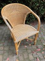 Rotan stoel - Zithoogte 47cm, Huis en Inrichting, Ophalen, Gebruikt, Bruin, Riet of Rotan
