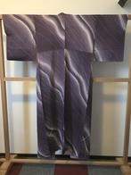 Traditionele Japanse Kimono paars wit, Ophalen of Verzenden