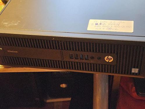 Hp elitedesk i5 8GB Ram DDR4 240GB SSD Windows 11 64bit Pro, Computers en Software, Desktop Pc's, Zo goed als nieuw, 3 tot 4 Ghz