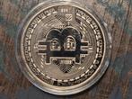 Zilverenkleurige bitcoins., Ophalen of Verzenden, Overige materialen