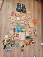 Houten Treinbaan - 75+ stuks - Zo Goed Als Nieuw, Kinderen en Baby's, Speelgoed | Houten speelgoed, Ophalen, Zo goed als nieuw
