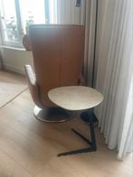 Lederen fauteuil, draaistoel, Gebruikt, Minder dan 75 cm, Ophalen of Verzenden, Modern