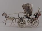 Zilveren miniatuur Koets                                 Z46, Antiek en Kunst, Ophalen of Verzenden, Zilver