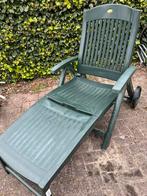 Hartman prestige ligstoel kleur groen | garage sale, Tuin en Terras, Ligbedden, Kunststof, Ophalen of Verzenden, Zo goed als nieuw