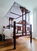 Uniek Zanzibar Hemelbed - Ongebruikt, Ophalen, Koloniaal Africa Orientaal Oosters Arabisch, Tweepersoons, Hout
