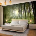 103 Green Forrest Vlies Fotobehang 350x250cm in 3 maten XXL, Huis en Inrichting, Stoffering | Behang, Ophalen of Verzenden, Minder dan 10 m²