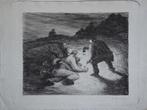 Ernst Barlach litho "Vechtpartij bij Nacht en Ontij", gesign, Antiek en Kunst, Kunst | Litho's en Zeefdrukken, Ophalen