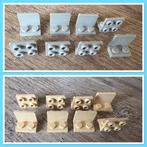 8x lego hoekplaat, beugel omgekeerd 1x2/2x2 beige 2 grijs 3, Ophalen of Verzenden, Nieuw, Losse stenen, Lego