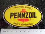 sticker pennzoil logo supreme quality safe lubrications, Verzamelen, Ophalen of Verzenden, Merk, Zo goed als nieuw