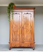 Antieke brocante Biedermeier meidenkast vintage linnen kast, Ophalen of Verzenden