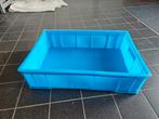 Blauwe plastic magazijnbakken voor opslag stapelbaar, Ophalen, Gebruikt, 50 tot 75 cm, Minder dan 40 cm