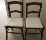 Twee antieke stoeltjes uit kerk., Antiek en Kunst, Antiek | Meubels | Stoelen en Banken, Ophalen of Verzenden