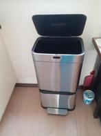 afvalbak met sensor, Huis en Inrichting, Woonaccessoires | Prullenbakken, Ophalen, Met pedaal, 40 liter of meer, Zo goed als nieuw