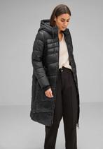 Street One Long Padded Mat Mix Jacket Black Maat 40, Maat 38/40 (M), Street One, Street One, Nieuw