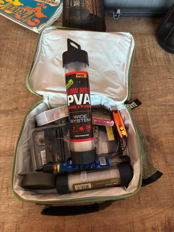 Vis tas met Zigvis spullen en PVA, Watersport en Boten, Hengelsport | Algemeen, Gebruikt, Koffer of Tas, Ophalen of Verzenden