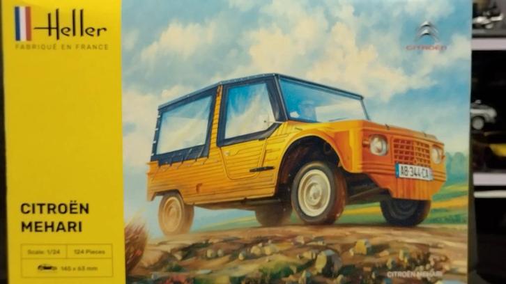 Citroen Mehari 1:24 Heller Pol, Hobby en Vrije tijd, Modelbouw | Auto's en Voertuigen, Zo goed als nieuw, Auto, Groter dan 1:32