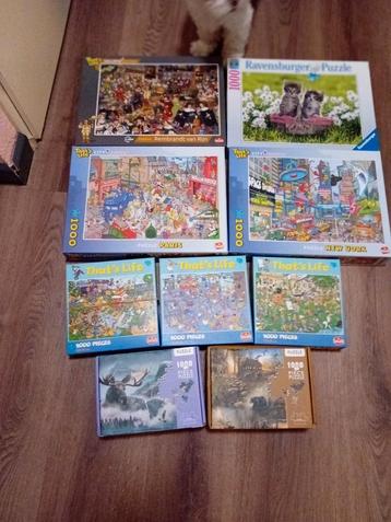 18x legpuzzel 1000 + 500 stukjes koop/ruil beschikbaar voor biedingen