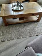 Houten salontafel Story Gieten 140x80, Ophalen, 100 tot 150 cm, 50 tot 75 cm, 50 tot 100 cm