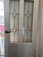 Glas in lood opdekdeur, Ophalen, 80 tot 100 cm, Binnendeur, Zo goed als nieuw