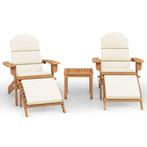 3-delige Loungeset Adirondack massief acaciahout, Ophalen of Verzenden, Nieuw