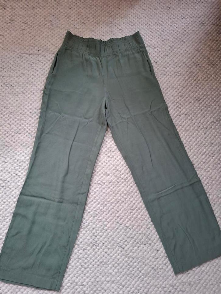 By Bar Robyn broek - ingekort, Kleding | Dames, Broeken en Pantalons, Zo goed als nieuw, Maat 38/40 (M), Groen, Lang, Ophalen of Verzenden