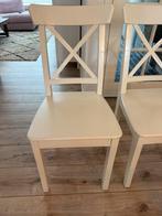 4 INGOLF IKEA stoelen, Huis en Inrichting, Stoelen, Ophalen, Gebruikt, Wit, Vier