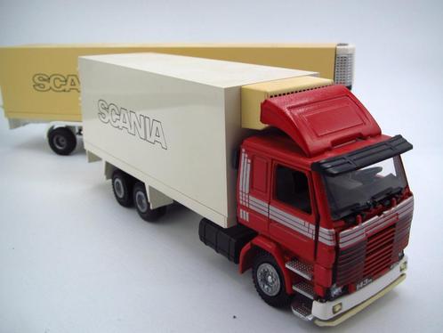 Tekno - Scania 143M Bakwagen aanhanger LZV 1:50, Hobby en Vrije tijd, Modelauto's | 1:50, Gebruikt, Bus of Vrachtwagen, Tekno