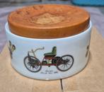 Antieke porseleinen pot, Winterling Bavaria, houten deksel, Verzenden