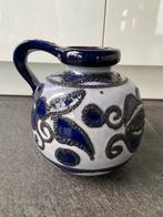 Grote W.Germany Scheurich vaas kan blauw zwart fat lava gaaf, Ophalen of Verzenden