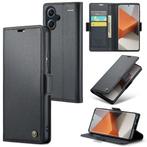 CaseMe Luxe Wallet Case voor Redmi Note 13 Pro 5G _ Zwart, Verzenden, Nieuw, Hoesje of Tasje