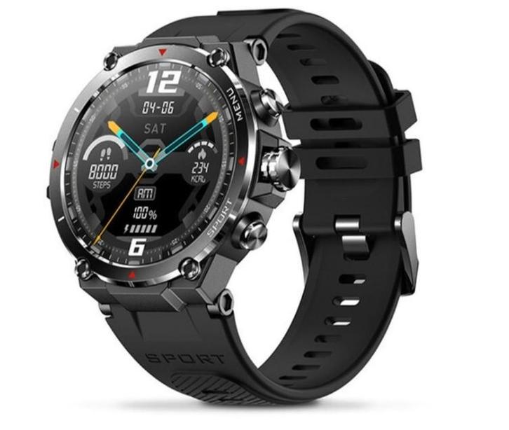 Kuzo Sports Smartwatch – F1S Zwart, Sieraden, Tassen en Uiterlijk, Smartwatches, Nieuw, Android, Zwart, GPS, Ophalen of Verzenden