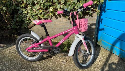 Jett Pixie 16 inch roze meisjes fiets, Fietsen en Brommers, Fietsen | Kinderfietsjes, Gebruikt, 16 tot 20 inch, Zijwieltjes, Ophalen of Verzenden