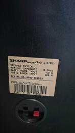 Special design Sharp speakers CP-U 1 H(BK) supergeluid!, Overige merken, Gebruikt, Ophalen of Verzenden, Minder dan 60 watt