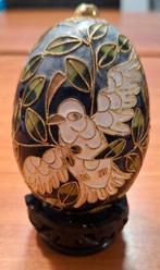 Cloisonné Ei met Vogelmotief, Ophalen of Verzenden