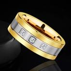 Trouwringen wolfraam 18 karaat verguld - Ruben, Met kristal, Beyondthepaintingstudio@gmail.com, Nieuw, Dame of Heer