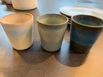 3 HK Living kopjes - lichte gebruikssporen, Huis en Inrichting, Gebruikt, Ophalen of Verzenden, Overige stijlen, Kop(pen) en/of Schotel(s)